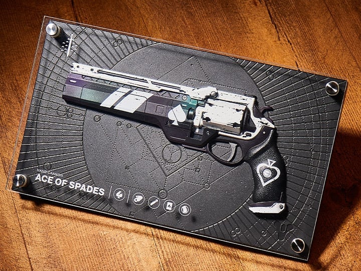 Destiny Exotic Armory Collection Ace of Spades Display Gallery Image 1