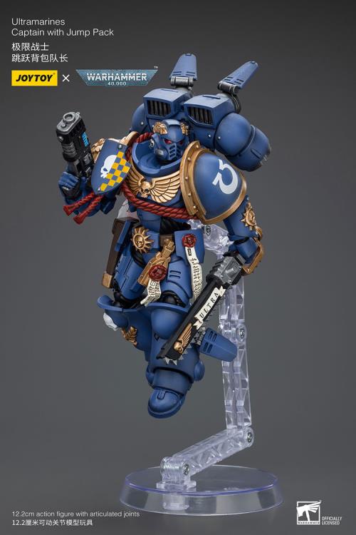 Warhammer 40K Ultramarines Captain with Jump Pack 1/18 Scale Action Figure Gallery Image 11