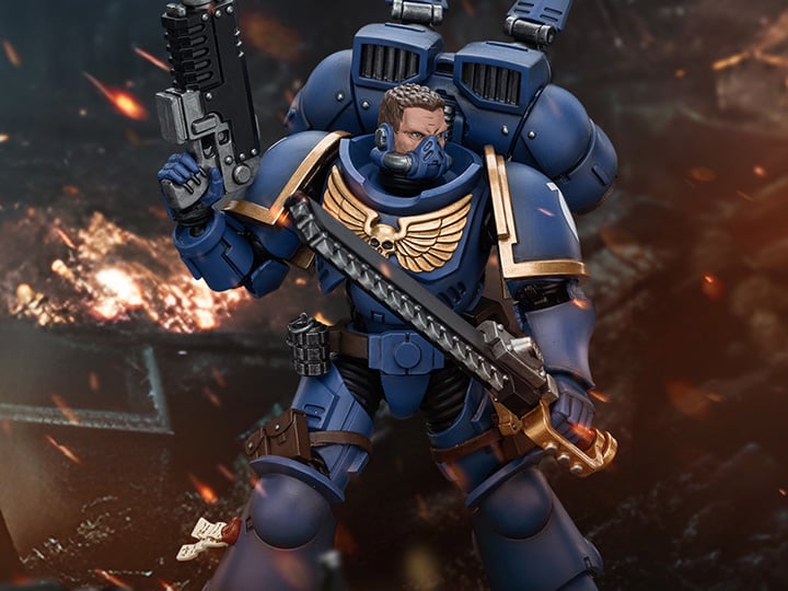 Warhammer 40K Ultramarines Jump Pack Intercessors Intercessor 1 1/18 Scale Action Figure Gallery Image 1