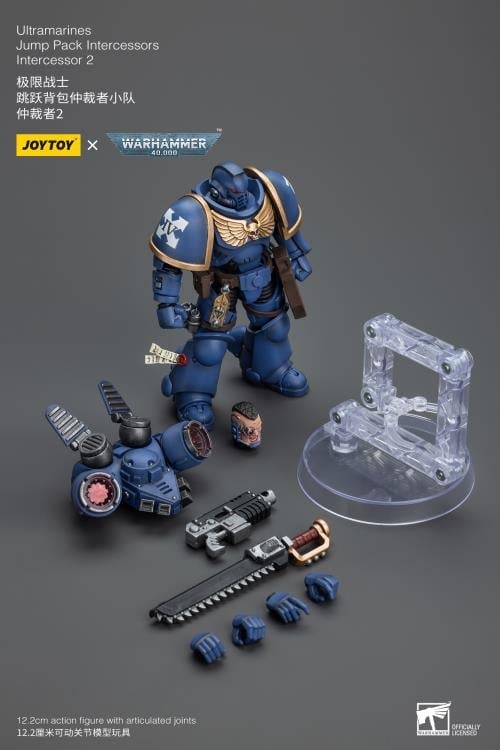 Warhammer 40K Ultramarines Jump Pack Intercessors Intercessor 2 1/18 Scale Action Figure Gallery Image 13