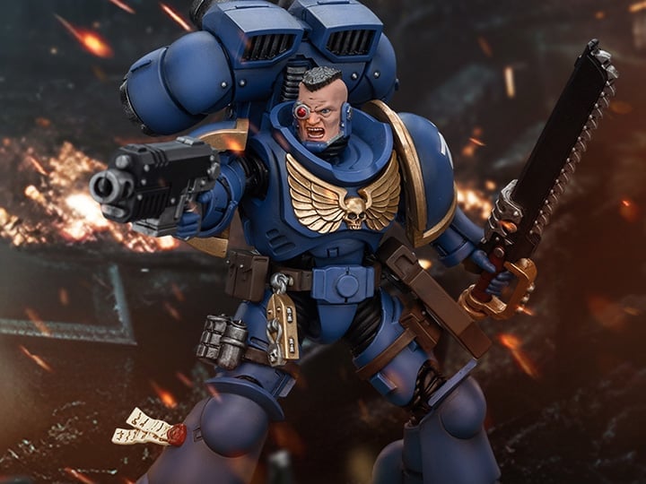 Warhammer 40K Ultramarines Jump Pack Intercessors Intercessor 2 1/18 Scale Action Figure Gallery Image 1