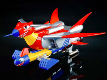 Space Ironmen Kyodain Tokusatsu Gokin Sky Jet and Garn Missile