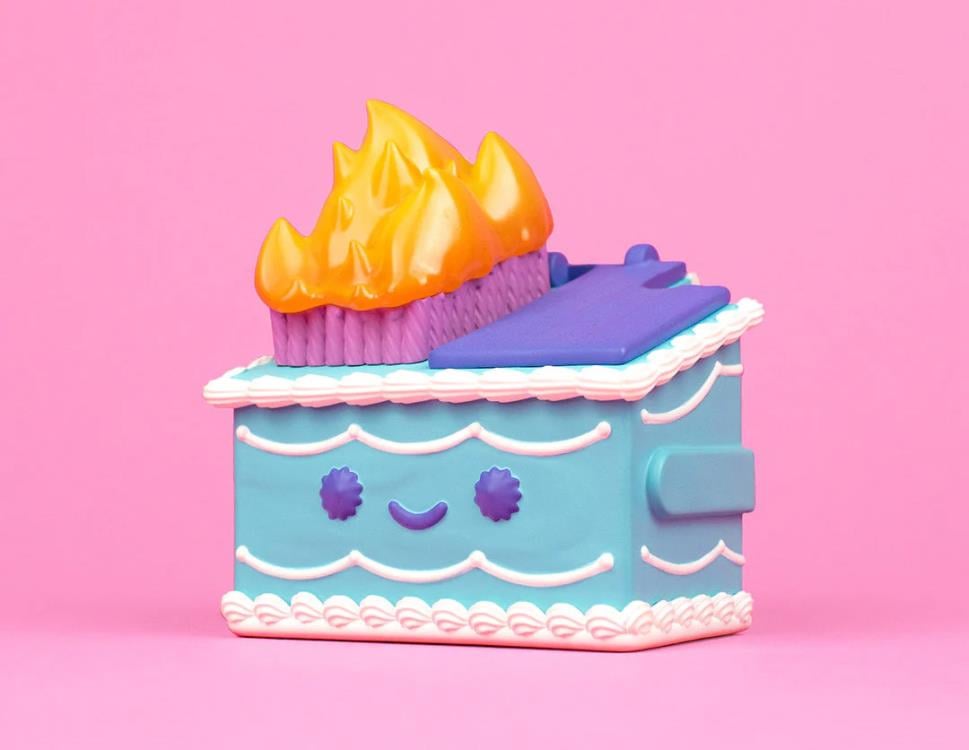 Lil Dumpster Fire Birthday Cake Dumpster Fire Vinyl Figure Gallery Image 3