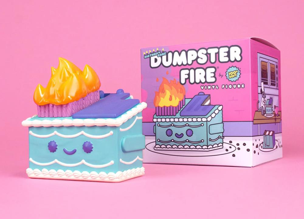 Lil Dumpster Fire Birthday Cake Dumpster Fire Vinyl Figure Gallery Image 13
