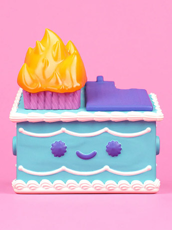 Lil Dumpster Fire Birthday Cake Dumpster Fire Vinyl Figure Gallery Image 2