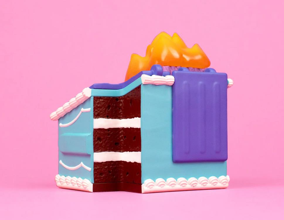 Lil Dumpster Fire Birthday Cake Dumpster Fire Vinyl Figure Gallery Image 5