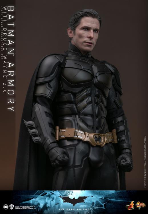 The Dark Knight MMS750 Batman Armory with Bruce Wayne (2.0 Ver.) 1/6th Scale Collectible Figure Set Gallery Image 15