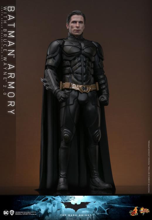 The Dark Knight MMS750 Batman Armory with Bruce Wayne (2.0 Ver.) 1/6th Scale Collectible Figure Set Gallery Image 14