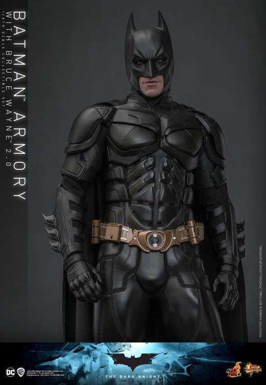 The Dark Knight MMS750 Batman Armory with Bruce Wayne (2.0 Ver.) 1/6th Scale Collectible Figure Set Gallery Image 7