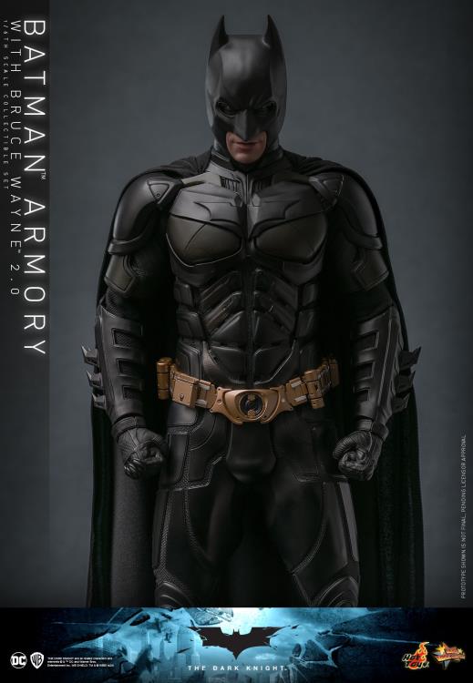 The Dark Knight MMS750 Batman Armory with Bruce Wayne (2.0 Ver.) 1/6th Scale Collectible Figure Set Gallery Image 4