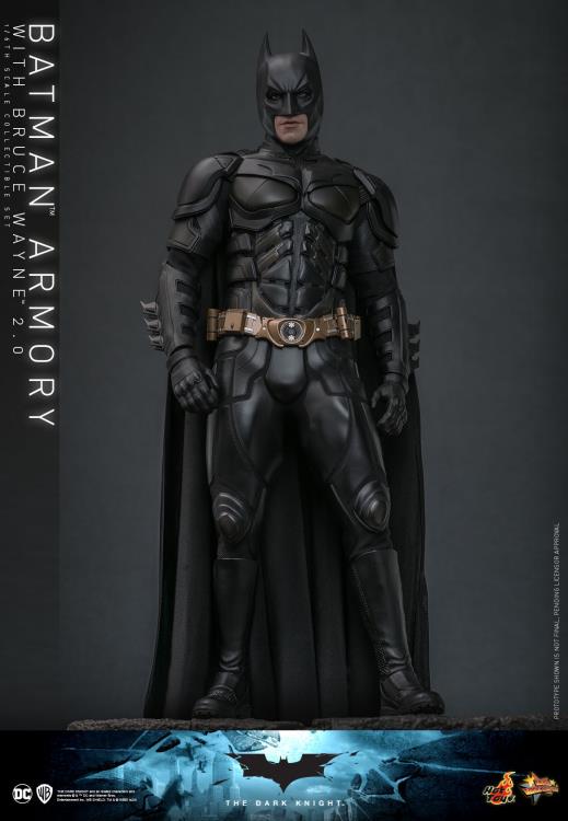 The Dark Knight MMS750 Batman Armory with Bruce Wayne (2.0 Ver.) 1/6th Scale Collectible Figure Set Gallery Image 6