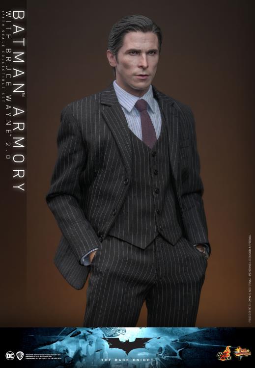 The Dark Knight MMS750 Batman Armory with Bruce Wayne (2.0 Ver.) 1/6th Scale Collectible Figure Set Gallery Image 11