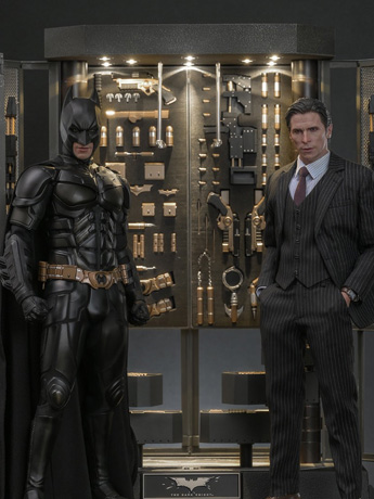 The Dark Knight MMS750 Batman Armory with Bruce Wayne (2.0 Ver.) 1/6th Scale Collectible Figure Set Gallery Image 2