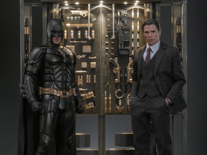 The Dark Knight MMS750 Batman Armory with Bruce Wayne (2.0 Ver.) 1/6th Scale Collectible Figure Set Gallery Image 1