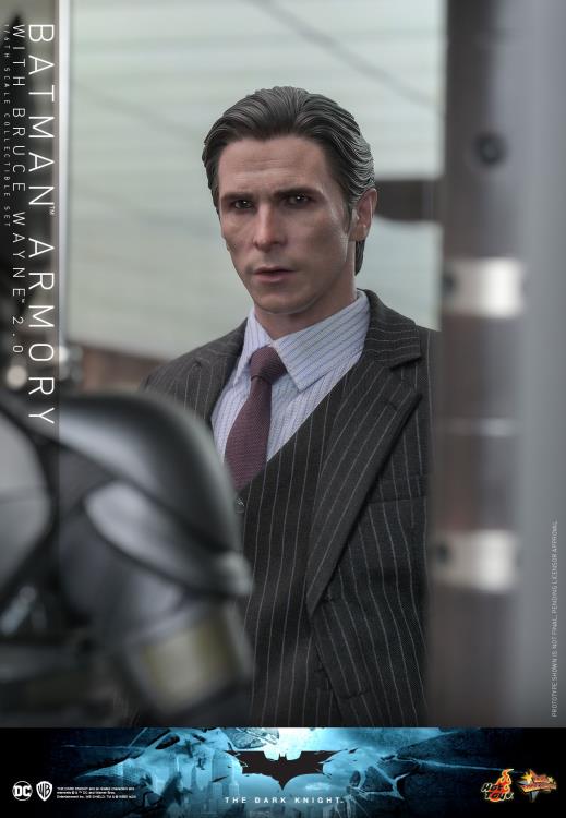 The Dark Knight MMS750 Batman Armory with Bruce Wayne (2.0 Ver.) 1/6th Scale Collectible Figure Set Gallery Image 21