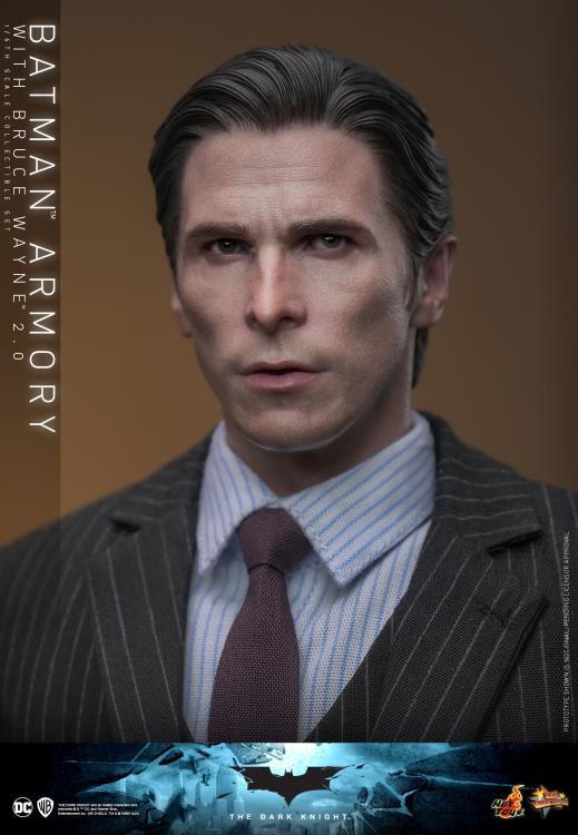 The Dark Knight MMS750 Batman Armory with Bruce Wayne (2.0 Ver.) 1/6th Scale Collectible Figure Set Gallery Image 12