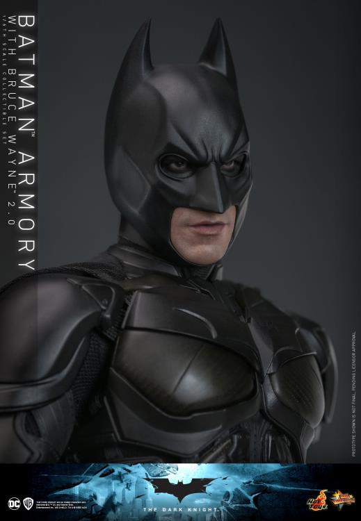 The Dark Knight MMS750 Batman Armory with Bruce Wayne (2.0 Ver.) 1/6th Scale Collectible Figure Set Gallery Image 8