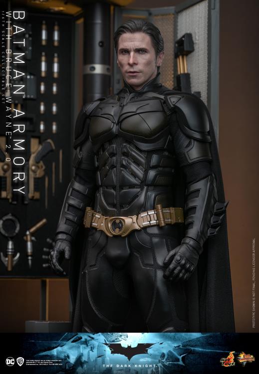 The Dark Knight MMS750 Batman Armory with Bruce Wayne (2.0 Ver.) 1/6th Scale Collectible Figure Set Gallery Image 17