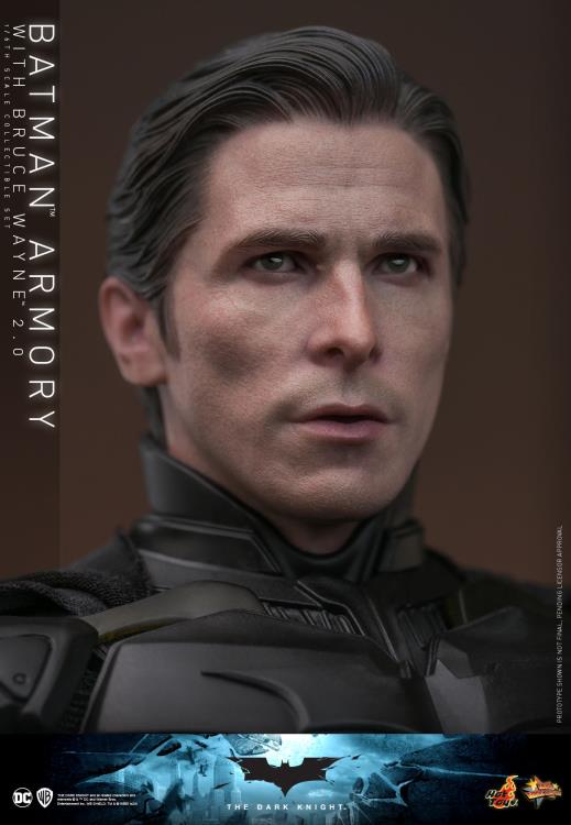 The Dark Knight MMS750 Batman Armory with Bruce Wayne (2.0 Ver.) 1/6th Scale Collectible Figure Set Gallery Image 16