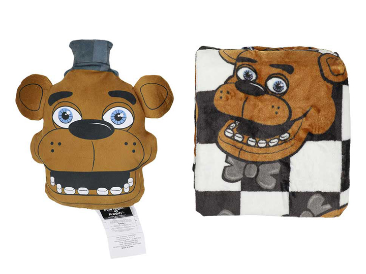 Five Nights at Freddy's Shaped Pillow & Throw Blanket Set Gallery Image 1