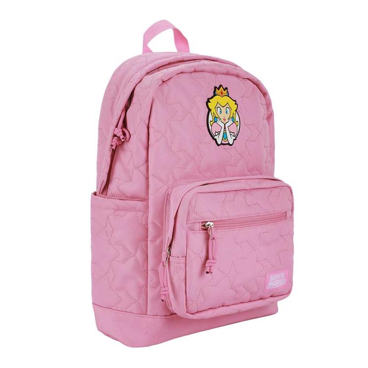 Super Mario Bros Princess Peach Quilted Backpack Gallery Image 3