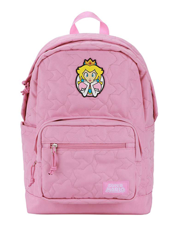 Super Mario Bros Princess Peach Quilted Backpack Gallery Image 2