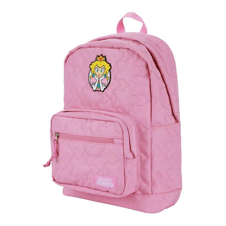 Super Mario Bros Princess Peach Quilted Backpack Gallery Image 4