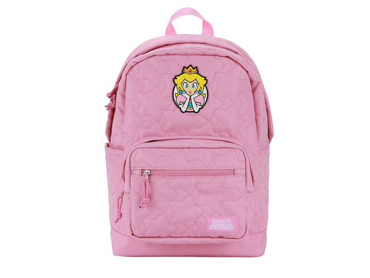 Super Mario Bros Princess Peach Quilted Backpack Gallery Image 1