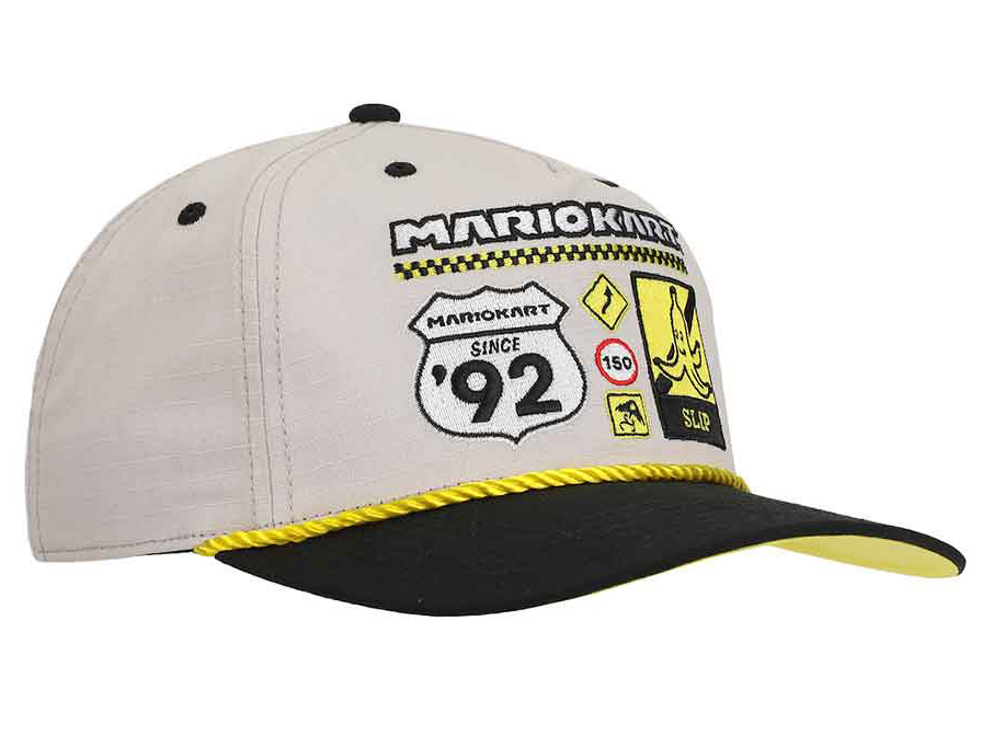 Super Mario Kart Vintage Pre-curved Bill Snapback Hat Gallery Image 4
