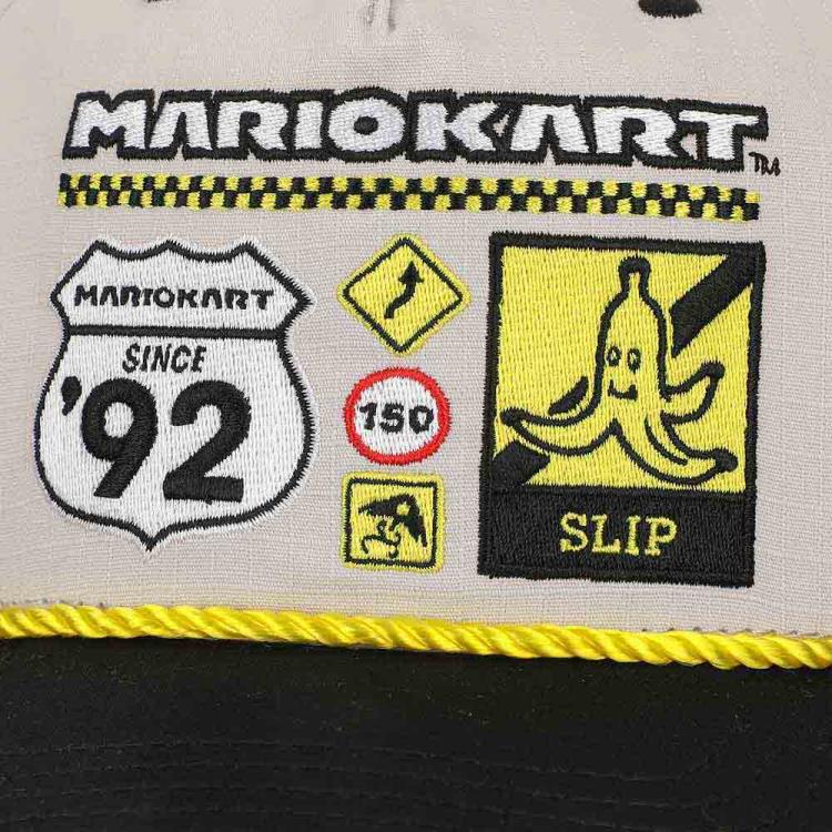 Super Mario Kart Vintage Pre-curved Bill Snapback Hat Gallery Image 6