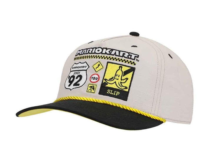 Super Mario Kart Vintage Pre-curved Bill Snapback Hat Gallery Image 1