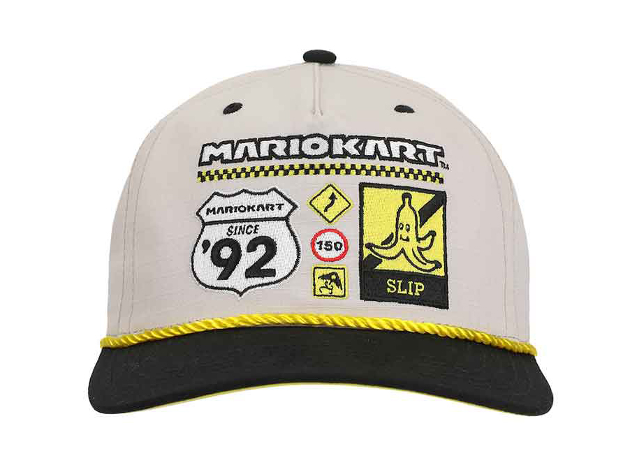 Super Mario Kart Vintage Pre-curved Bill Snapback Hat Gallery Image 3