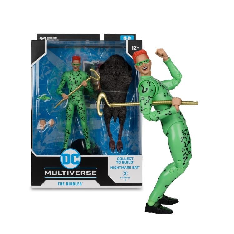 Batman Forever DC Multiverse The Riddler Action Figure (Collect to Build: Nightmare Bat) Gallery Image 14
