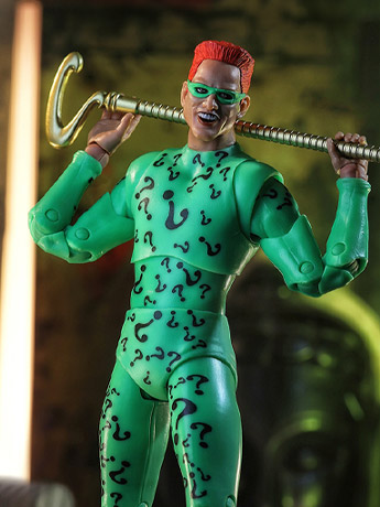 Batman Forever DC Multiverse The Riddler Action Figure (Collect to Build: Nightmare Bat) Gallery Image 2