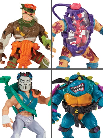 Teenage Mutant Ninja Turtles Original Classic Mutants Wave 3 Action Figure 4-Pack Gallery Image 2
