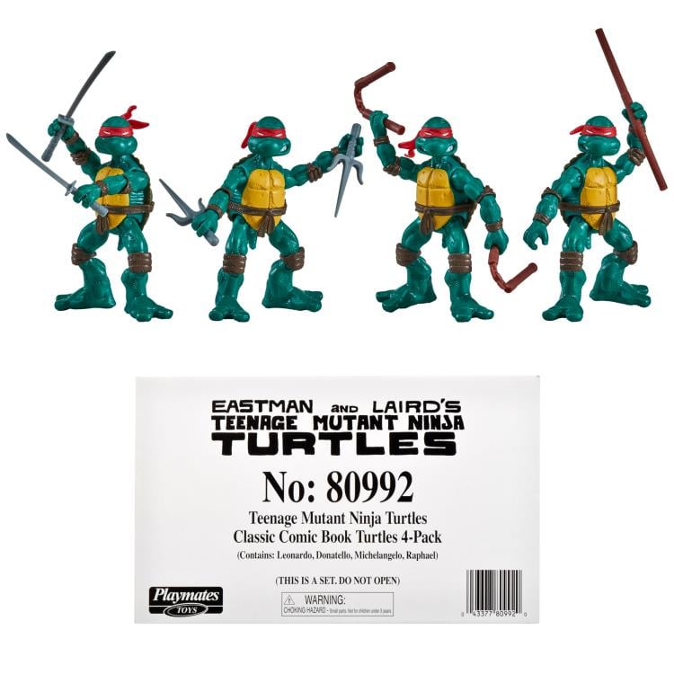 Teenage Mutant Ninja Turtles Comic Book Series Figure 4-Pack