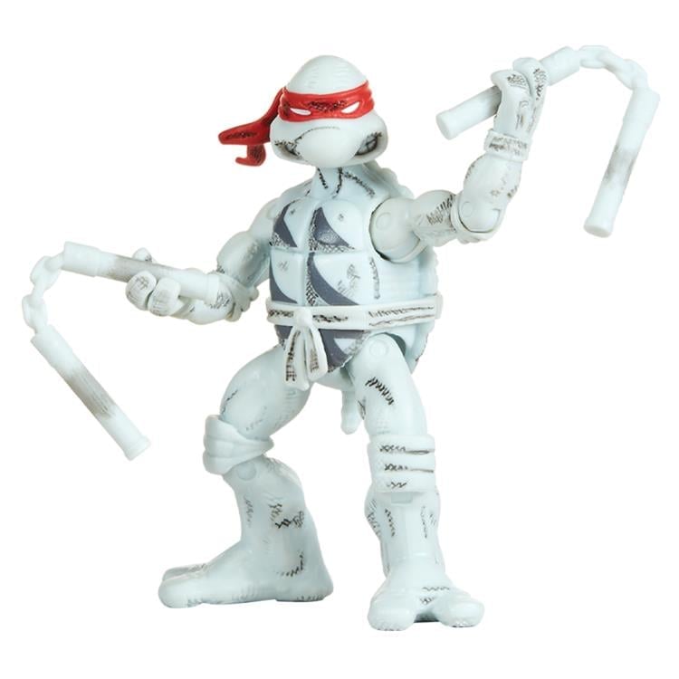 Teenage Mutant Ninja Turtles Comic Book Series (Black and White Ver.) Action Figure 4-Pack Gallery Image 3