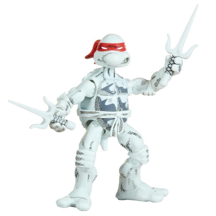 Teenage Mutant Ninja Turtles Comic Book Series (Black and White Ver.) Action Figure 4-Pack Gallery Image 7