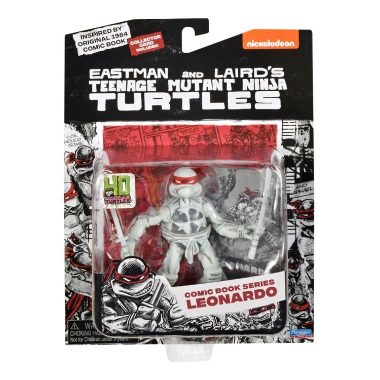 Teenage Mutant Ninja Turtles Comic Book Series (Black and White Ver.) Action Figure 4-Pack Gallery Image 6