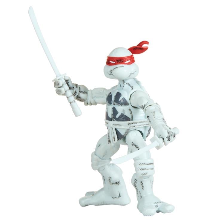Teenage Mutant Ninja Turtles Comic Book Series (Black and White Ver.) Action Figure 4-Pack Gallery Image 5