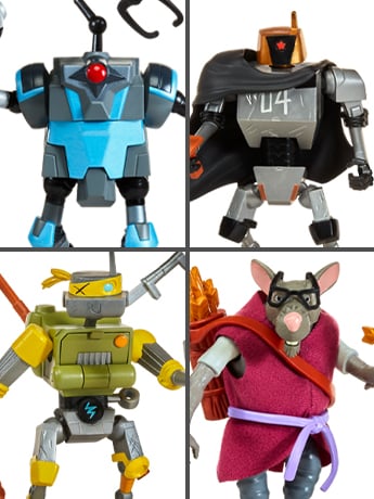 Tales of the Teenage Mutant Ninja Turtles Mix 'N Match Robots Action Figure 4-Pack Gallery Image 2