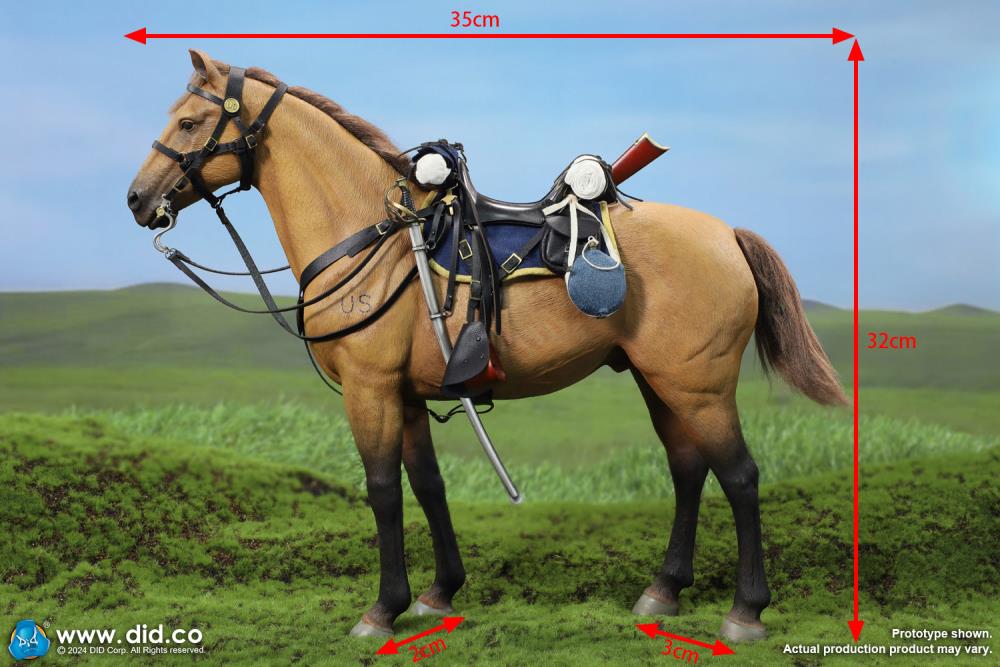Civil War Brown War Horse (Standing) 1/6 Scale Figure Gallery Image 6