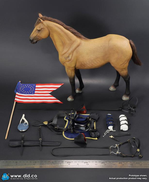 Civil War Brown War Horse (Standing) 1/6 Scale Figure Gallery Image 22