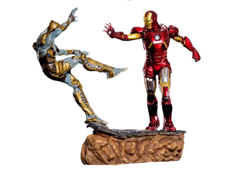 The Avengers 1/6 Scale Iron Man Mark VII Battle Scene Diorama Statue Gallery Image 4