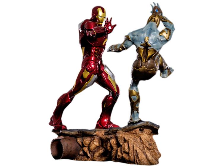 The Avengers 1/6 Scale Iron Man Mark VII Battle Scene Diorama Statue Gallery Image 1