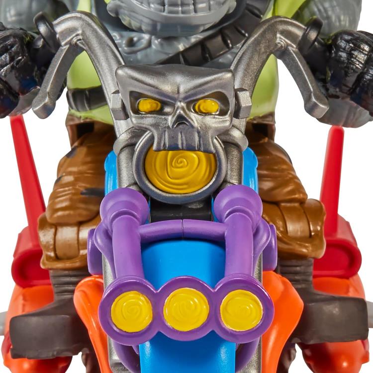 Teenage Mutant Ninja Turtles: Mutant Mayhem Chopper Cycle with Rocksteady Vehicle Set Gallery Image 5