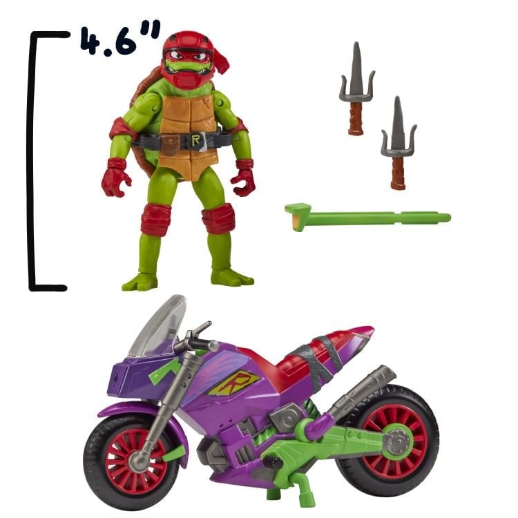 Tales of the Teenage Mutant Ninja Turtles Purple Dragon Cycle with Raphael Vehicle Set Gallery Image 4