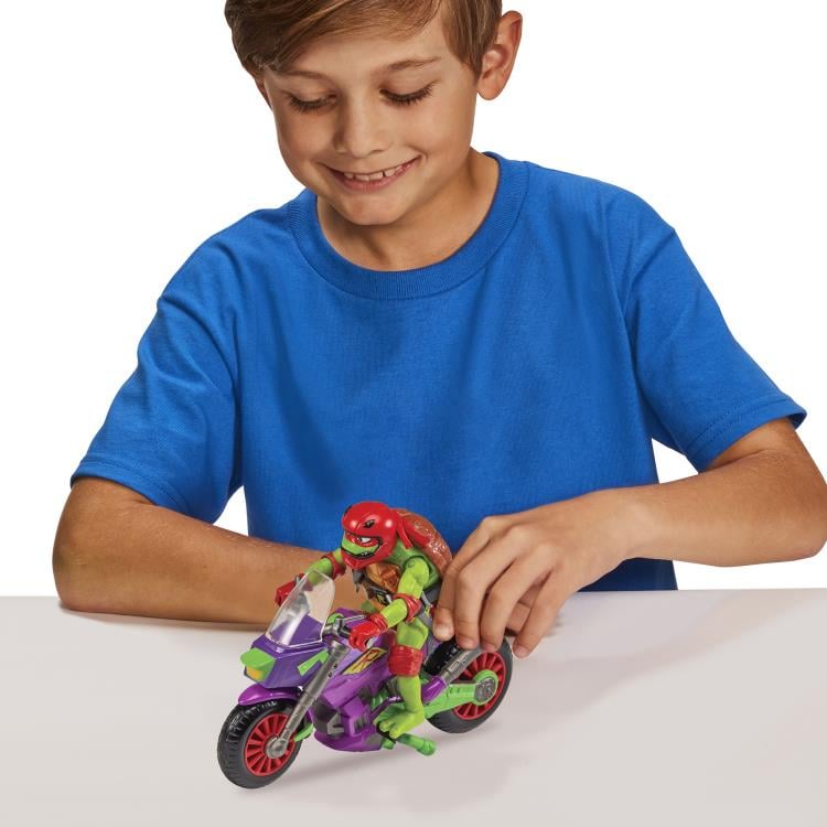 Tales of the Teenage Mutant Ninja Turtles Purple Dragon Cycle with Raphael Vehicle Set Gallery Image 5