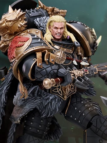 Warhammer: The Horus Heresy Space Wolves Leman Russ, Primarch of the VIth Legion 1/18 Scale Action Figure Gallery Image 2
