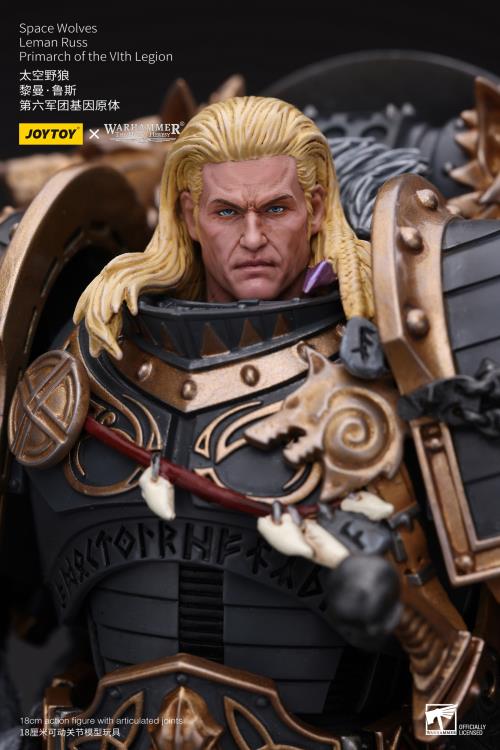 Warhammer: The Horus Heresy Space Wolves Leman Russ, Primarch of the VIth Legion 1/18 Scale Action Figure Gallery Image 7